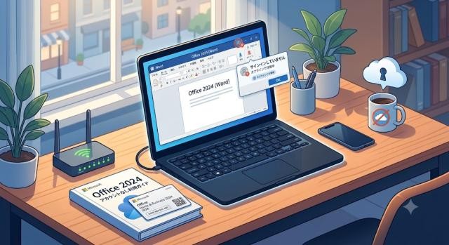 【ログインできない】Office 2024のMicrosoftアカウントを忘れた！確認方法とアカウントなしで再インストールする代替案